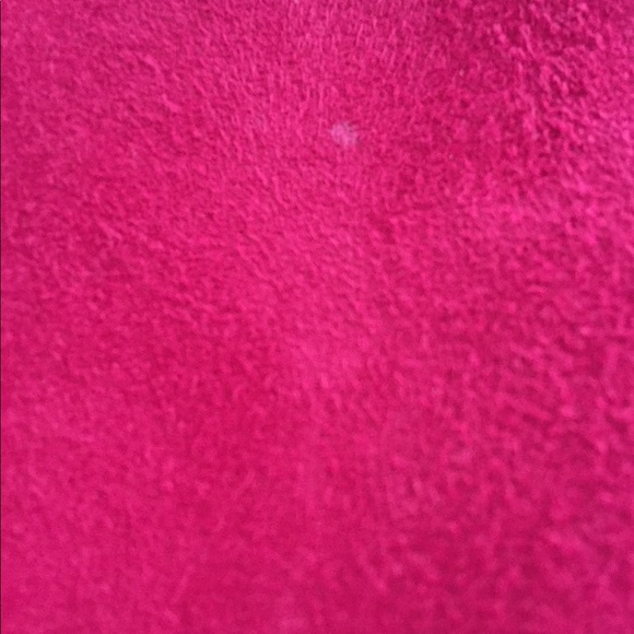 Vintage Tahari 💯% Leather Fuchsia Midi Skirt - Picture 7 of 8